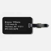 À Bagage Étiquette Mme Luggage rayée (Dos horizontal)