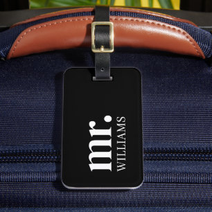 À Bagage Étiquette moderne M. Luggage