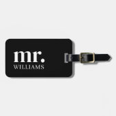 À Bagage Étiquette moderne M. Luggage (Devant horizontal)