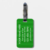 À Bagage Étiquette Mon objectif Lacrosse Goalie Quote de ba (Dos Vertical)