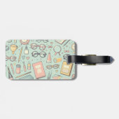 À Bagage Étiquette motif de bagages (Dos horizontal)