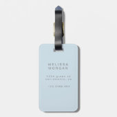 À Bagage Étiquette Motif ⎢ monogramme (Dos Vertical)