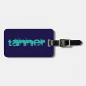 À Bagage Étiquette nommée de Tanner pour l'étiquette de (Devant horizontal)