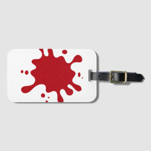 À Bagage Étiquette personnalisée blanche avec design éclabo