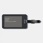 À Bagage Étiquette personnalisée de griffe Tweeter Regarder (Dos horizontal)