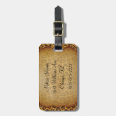 À Bagage Étiquette personnalisée de Jaguar (Devant Vertical)