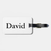 À Bagage Étiquette personnalisée de sac de golf (Dos horizontal)