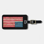 À Bagage Étiquette personnalisée Drapeau américain (Devant horizontal)
