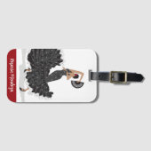 À Bagage Étiquette personnalisée pour danseur de flamenco (Devant Horizontal)