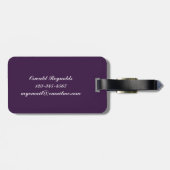 À BAGAGE ÉTIQUETTE PERSONNELLE DE NOM DE VOYAGE DE (Dos horizontal)