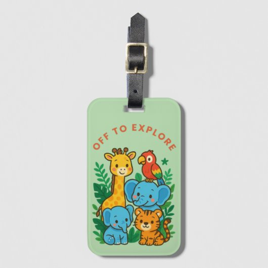 À Bagage Étiquette pour explorer les bagages (Devant Vertical)