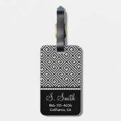 À Bagage Étiquette principale grecque décorée d'un (Dos Vertical)