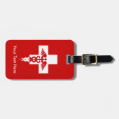 À Bagage Étiquette professionnelle Médicale faite sur (Devant horizontal)