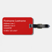 À Bagage Étiquette professionnelle Médicale faite sur (Dos horizontal)