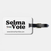 À Bagage Étiquette Selma Your Vote Double-Side Luggage (Dos horizontal)