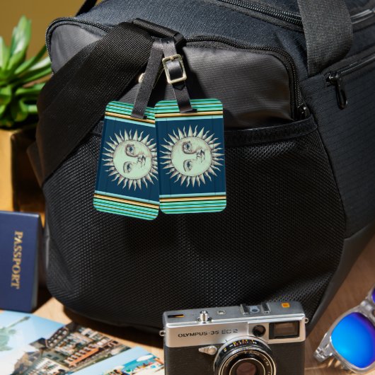 À Bagage Étiquette Sun Travel (Recto & Verso)