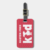 À Bagage Étiquette superbe coeliaque de fille d'enfant (Devant Vertical)