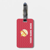 À Bagage Étiquette superbe coeliaque de fille d'enfant (Dos Vertical)