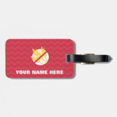 À Bagage Étiquette superbe coeliaque de fille d'enfant (Dos horizontal)