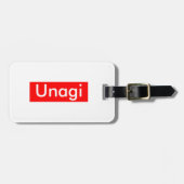À Bagage Étiquette Unagi (Devant horizontal)