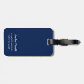 À Bagage Étiquette végétal de hibou rouge (Dos horizontal)