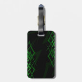 À Bagage Étiquette verte sur la valise noire "Thorn" (Dos Vertical)