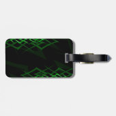 À Bagage Étiquette verte sur la valise noire "Thorn" (Dos horizontal)