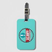 À Bagage Étiquette vigilante d'allergie alimentaire (Devant Vertical)