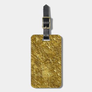 À Bagage Feuille d'or Imprimer étiquette de bagages