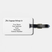 À Bagage Figarations Emerald Green Figaro Voiture étiquette (Dos horizontal)