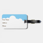 À Bagage Fille mignonne de hibou sur une étiquette de (Dos horizontal)