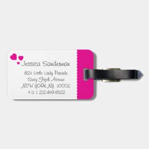 À Bagage Filles volant le coeur coccinelle étiquette d'iden