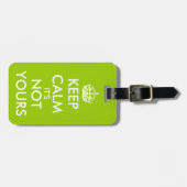 À Bagage Funny Apple Green Keep Calm étiquette bagages (Devant horizontal)