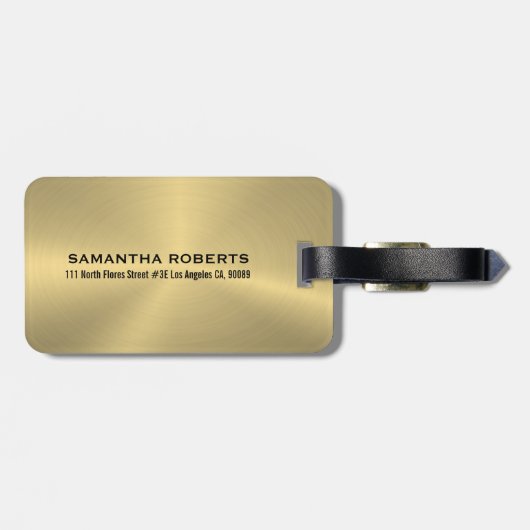 À Bagage G Design métallique Acier Inoxydable Étiquette des (Dos horizontal)