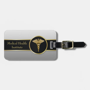 À Bagage Gold Professional Médicale Caduceus - étiquette de