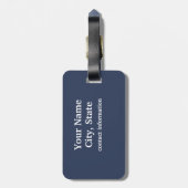 À Bagage Indicateur d'état de l'Alaska - étiquette de bagag (Dos Vertical)