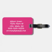 À Bagage Je suis ici ! Étiquette drôle faite sur commande (Dos horizontal)