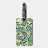 À Bagage Jolie feuille tropicale, citons | étiquette de bag (Dos Vertical)