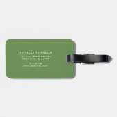 À Bagage Lapins et trèfle | Voyage vacances | Étiquette de  (Dos horizontal)