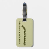 À Bagage Le "double a dégrossi, étiquette imprimée de (Dos Vertical)