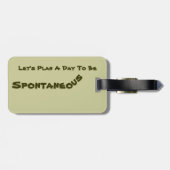 À Bagage Le "double a dégrossi, étiquette imprimée de (Dos horizontal)