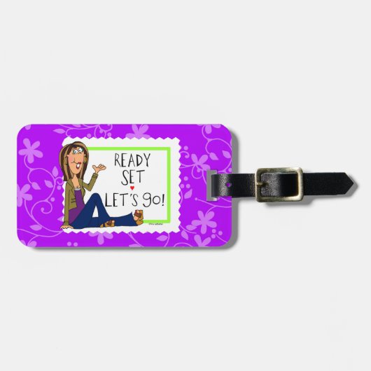 À Bagage L'ensemble prêt nous a laissés partir étiquette de (Devant horizontal)