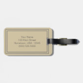 À Bagage L'ours gris ne touchent pas mon étiquette de (Dos horizontal)