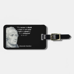 À Bagage Meme humide d'Alexander Hamilton - étiquette de