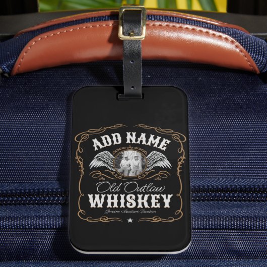 À Bagage Old Moonshine Whiskey Étiquette AJOUTER PHOTO Nom  (Insitu Rectoal 2)