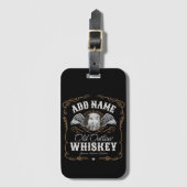 À Bagage Old Moonshine Whiskey Étiquette AJOUTER PHOTO Nom  (Devant Vertical)