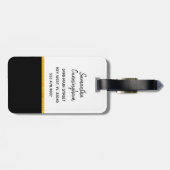 À Bagage Paris est toujours une bonne idée, étiquette de (Dos horizontal)