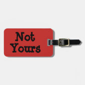 À Bagage Pas vôtre étiquette (Devant horizontal)