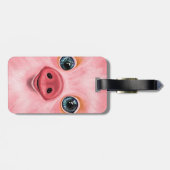 À Bagage Petite valise petit chien sourire étiquette (Dos horizontal)