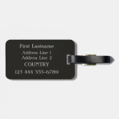 À Bagage Piazza Navona, étiquette faite sur commande de (Dos horizontal)